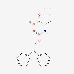 (2S)-2-(9H-fluoren-9-ylmethoxycarbonylamino)-3-(1-methylcyclobutyl)propanoic acid