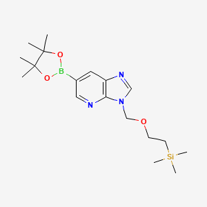 3-[[2-(Trimethylsilyl)ethoxy]methyl]-3H-imidazo[4,5-b]pyridine-6-boronic Acid Pinacol Ester