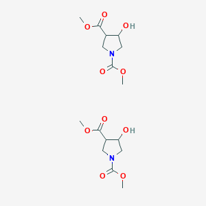 molecular formula C16H26N2O10 B12282225 Dimethyl 4-hydroxypyrrolidine-1,3-dicarboxylate 