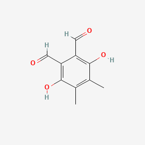 molecular formula C10H10O4 B1228224 3,6-二羟基-4,5-二甲基邻苯二醛 CAS No. 52643-54-6