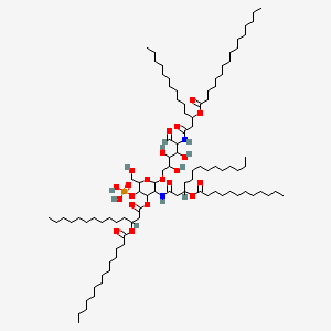 D-Glucose, 2-deoxy-6-O-[2-deoxy-2-[[1-oxo-3-[(1-oxododecyl)oxy]tetradecyl]amino]-3-O-[1-oxo-3-[(1-oxotetradecyl)oxy]tetradecyl]-4-O-phosphono-beta-D-glucopyranosyl]-2-[[1-oxo-3-[(1-oxohexadecyl)oxy]tetradecyl]amino]-