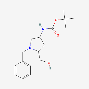 Carbamic acid,[(3S,5S)-5-(hydroxymethyl)-1-(phenylmethyl)-3-pyrrolidinyl]-,1,1-dimethylethyl ester