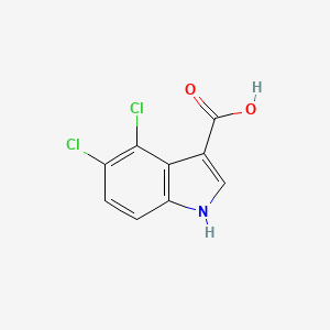 molecular formula C9H5Cl2NO2 B12282261 4,5-Dichloroindole-3-carboxylic Acid 