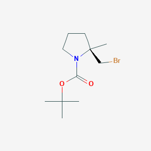 tert-butyl (2S)-2-(bromomethyl)-2-methyl-pyrrolidine-1-carboxylate