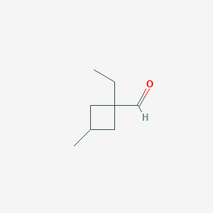 1-Ethyl-3-methylcyclobutane-1-carbaldehyde