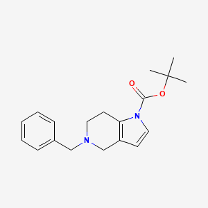 molecular formula C19H24N2O2 B12282336 1-Boc-5-benzyl-4,5,6,7-tetrahydro-5-azaindole 