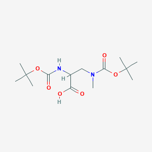 molecular formula C14H26N2O6 B12282394 (S)-3-[Boc(methyl)amino]-2-(Boc-amino)propanoic Acid 