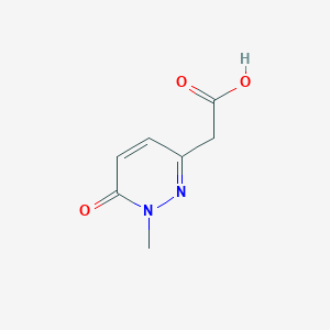 molecular formula C7H8N2O3 B12282399 2-(1-Methyl-6-oxo-1,6-dihydropyridazin-3-yl)acetic acid 