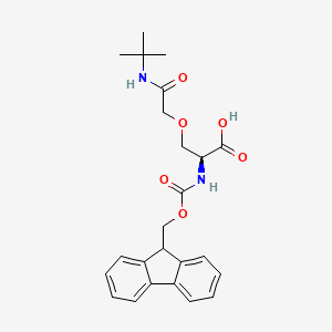 O-[2-[(1,1-Dimethylethyl)amino]-2-oxoethyl]-N-[(9H-fluoren-9-ylmethoxy)carbonyl]-L-serine