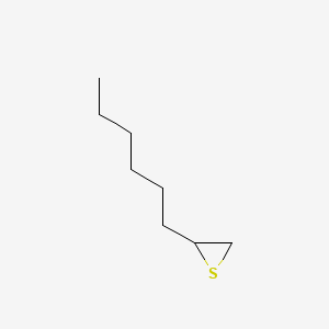 molecular formula C8H16S B12282430 2-Hexylthiirane 