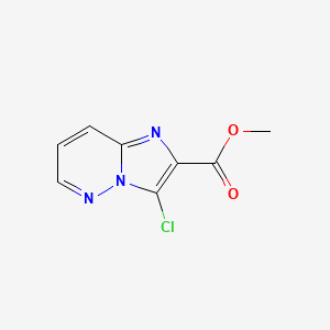 molecular formula C8H6ClN3O2 B12282438 Methyl 3-chloroimidazo[1,2-b]pyridazine-2-carboxylate CAS No. 1207175-35-6