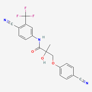 molecular formula C19H14F3N3O3 B12282446 Ostarine D4 