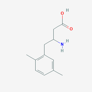 molecular formula C12H17NO2 B12282449 3-Amino-4-(2,5-dimethylphenyl)butyric Acid 