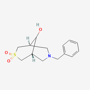 Rel-(1R,5S,9s)-7-benzyl-9-hydroxy-3-thia-7-azabicyclo[3.3.1]nonane 3,3-dioxide