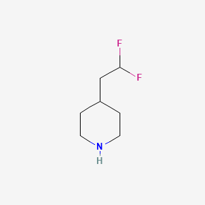 molecular formula C7H13F2N B12282454 4-(2,2-Difluoroethyl)piperidine 