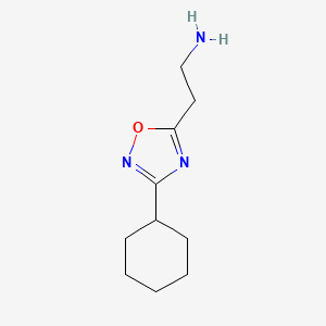 2-(3-Cyclohexyl-1,2,4-oxadiazol-5-YL)ethan-1-amine