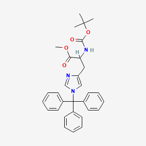 molecular formula C31H33N3O4 B12282483 N-Boc-1-trityl-L-histidineMethylEster 