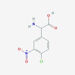 2-Amino-2-(4-chloro-3-nitrophenyl)acetic Acid