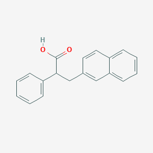 molecular formula C19H16O2 B12282583 3-(2-Naphthyl)-2-phenylpropanoicAcid 