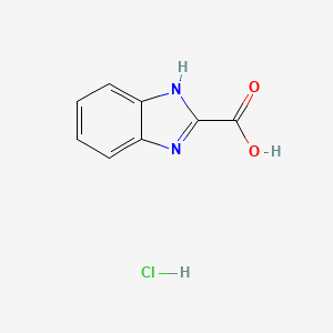 molecular formula C8H7ClN2O2 B12282663 1H-Benzo[d]imidazole-2-carboxylic acid hydrochloride 