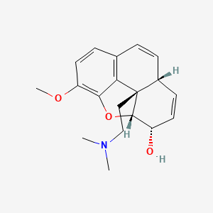 molecular formula C19H23NO3 B1228267 α-可待因甲醚 CAS No. 23950-06-3