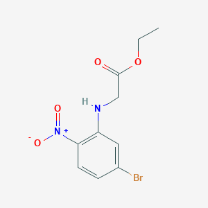 molecular formula C10H11BrN2O4 B12282683 Ethyl 2-[(5-Bromo-2-nitrophenyl)amino]acetate 