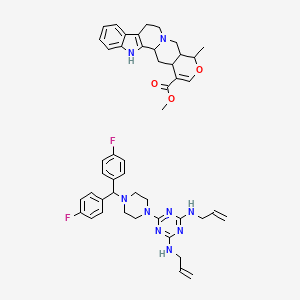 molecular formula C47H53F2N9O3 B12282689 Almitrine-raubasine 