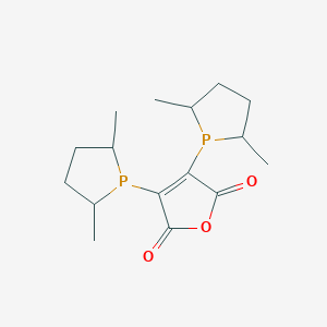 molecular formula C16H24O3P2 B12282714 3,4-Bis(2,5-dimethylphospholan-1-yl)furan-2,5-dione 