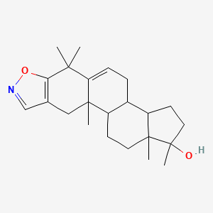 1,6,6,10a,12a-Pentamethyl-2,3,3a,3b,4,6,10,10a,10b,11,12,12a-dodecahydro-1H-cyclopenta[7,8]phenanthro[3,2-d][1,2]oxazol-1-ol