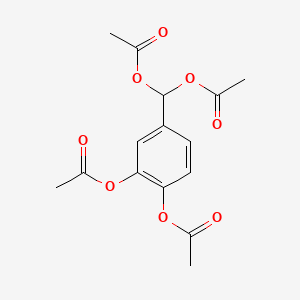 molecular formula C15H16O8 B1228273 3,4-Diacetoxybenzylidene diacetate CAS No. 65479-32-5
