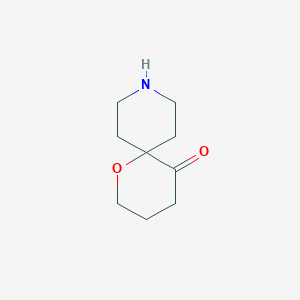 molecular formula C9H15NO2 B12282731 1-Oxa-9-azaspiro[5.5]undecan-5-one 