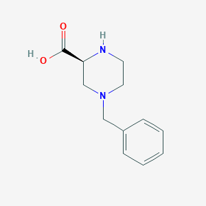 molecular formula C12H16N2O2 B12282750 (S)-4-benzylpiperazine-2-carboxylic acid CAS No. 1245649-47-1