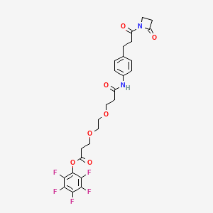 molecular formula C26H25F5N2O7 B12282760 Azd-peg2-pfp CAS No. 1807537-41-2