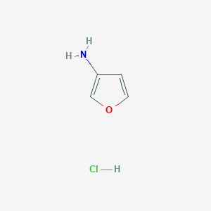 molecular formula C4H6ClNO B12282800 Furan-3-amine hydrochloride 