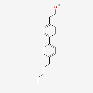 molecular formula C19H24O B12282822 2-[4-(4-Pentylphenyl)phenyl]ethanol 