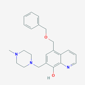 7-[(4-Methyl-1-piperazinyl)methyl]-5-(phenylmethoxymethyl)-8-quinolinol