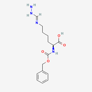 molecular formula C15H22N4O4 B12282831 L-Lysine, N6-(aminoiminomethyl)-N2-[(phenylmethoxy)carbonyl]- 