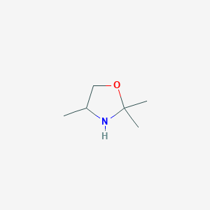 molecular formula C6H13NO B12282834 2,2,4-Trimethyloxazilidine 