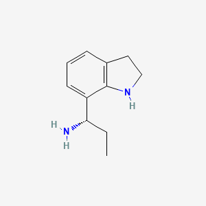 (S)-1-(Indolin-7-yl)propan-1-amine dihydrochloride