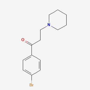 1-Propanone, 1-(4-bromophenyl)-3-(1-piperidinyl)-