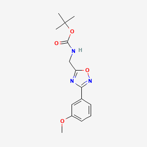 tert-butyl N-{[3-(3-methoxyphenyl)-1,2,4-oxadiazol-5-yl]methyl}carbamate