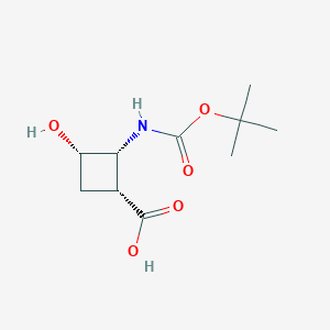 (1R,2R,3S)-2-{[(tert-butoxy)carbonyl]amino}-3-hydroxycyclobutane-1-carboxylic acid