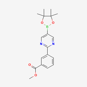 Methyl 3-(5-(4,4,5,5-tetramethyl-1,3,2-dioxaborolan-2-yl)pyrimidin-2-yl)benzoate