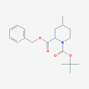 molecular formula C19H27NO4 B12282947 2-O-benzyl 1-O-tert-butyl 4-methylpiperidine-1,2-dicarboxylate 