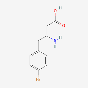 molecular formula C10H12BrNO2 B12282972 3-Amino-4-(4-bromophenyl)butyric acid 