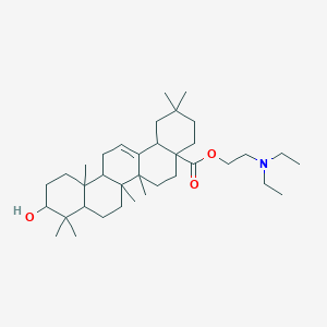 2-(Diethylamino)ethyl 10-hydroxy-2,2,6a,6b,9,9,12a-heptamethyl-1,3,4,5,6,6a,7,8,8a,10,11,12,13,14b-tetradecahydropicene-4a-carboxylate