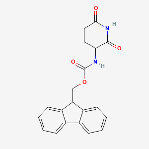 molecular formula C20H18N2O4 B12283019 3-Fmoc-amino-2,6-dioxopiperidine 