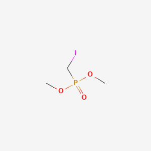 molecular formula C3H8IO3P B12283027 Phosphonic acid, (iodomethyl)-, dimethyl ester CAS No. 66794-42-1