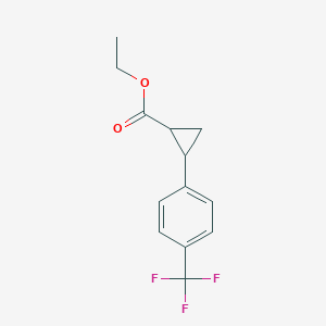 2-[4-(Trifluoromethyl)phenyl]cyclopropanecarboxylic acid ethyl ester