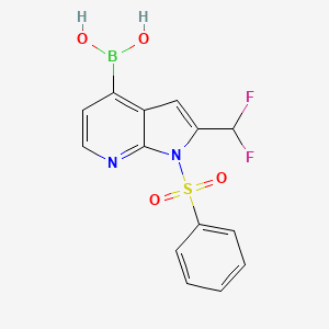 Boronic acid, B-[2-(difluoromethyl)-1-(phenylsulfonyl)-1H-pyrrolo[2,3-b]pyridin-4-yl]-